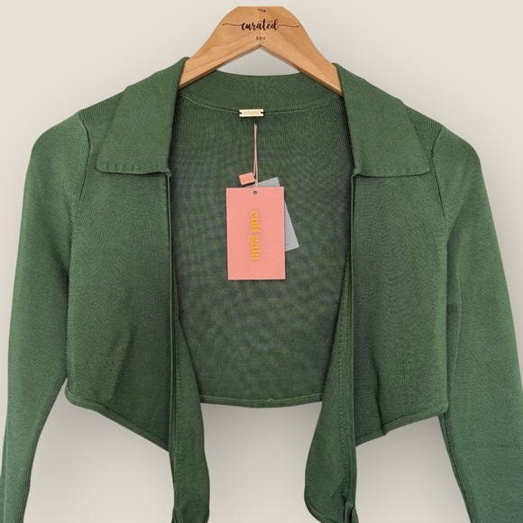 Cult Gaia | Tory Knit Top | Size S | Basil - Picture 4 of 13